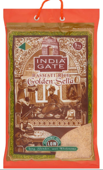 India Gate Golden Sella Basmati Rice