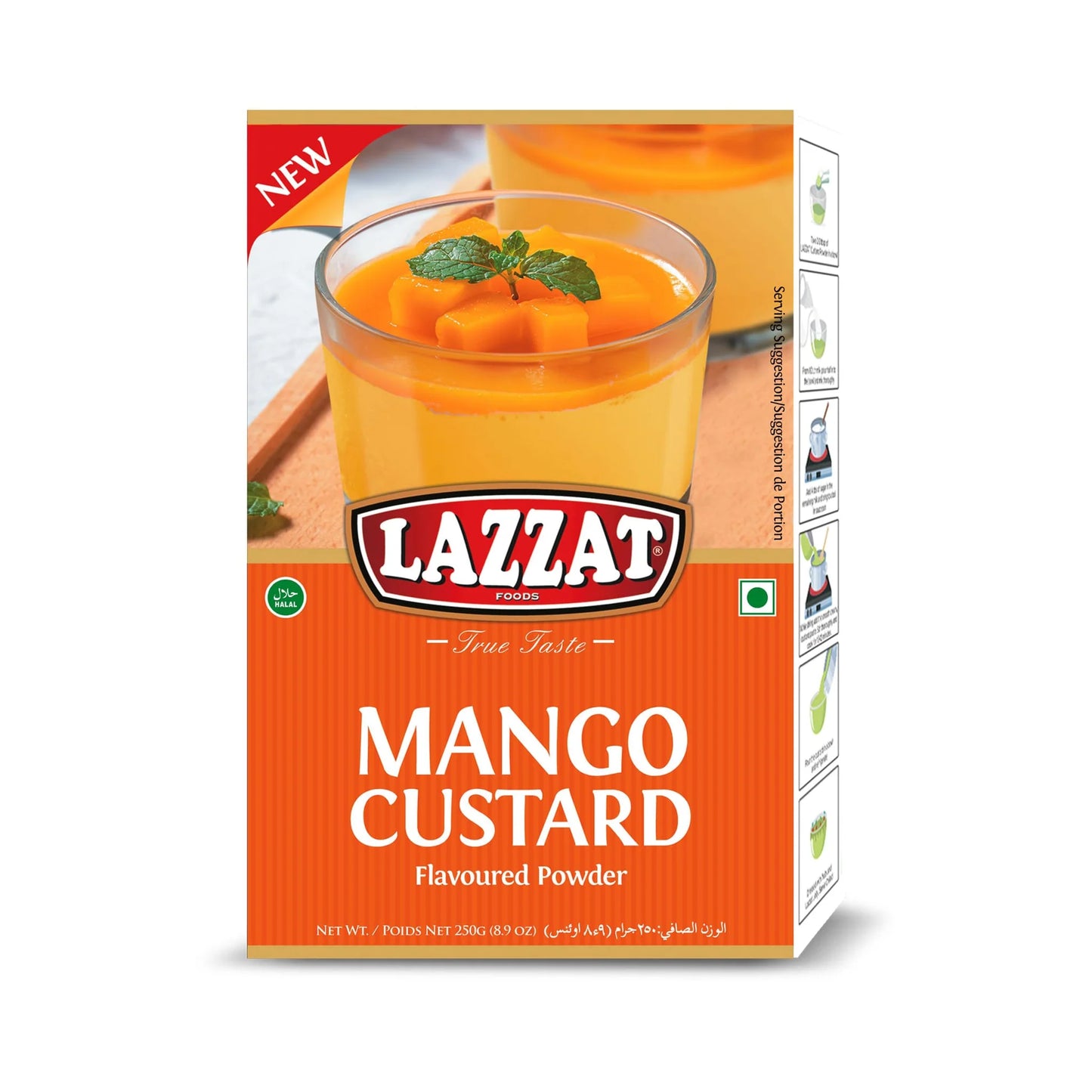 Lazzat Mango Custard Powder