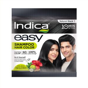 Indica Hair Dye Shampoo Black